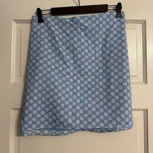 Abercrombie & Fitch Blue and White Floral Mini Skirt - NWT - Size XL